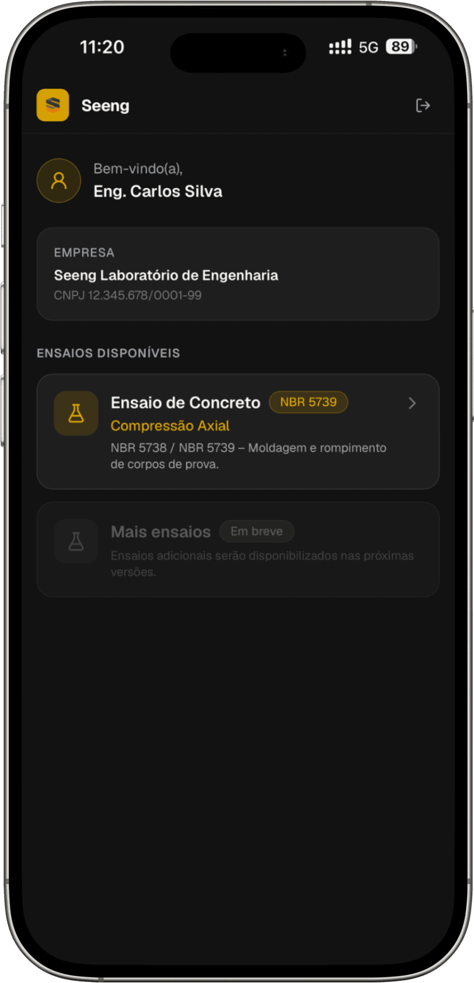 Seeng no celular